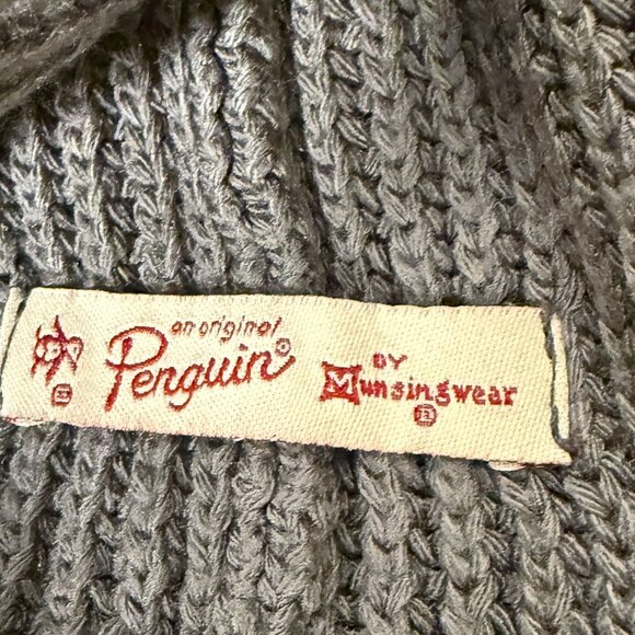 An Original Penguin by Munsingwear Gray Knit Beanie Hat - Picture 2 of 3